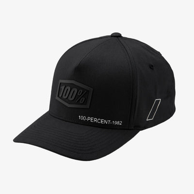 100% Shadow FlexFit Hat-Black