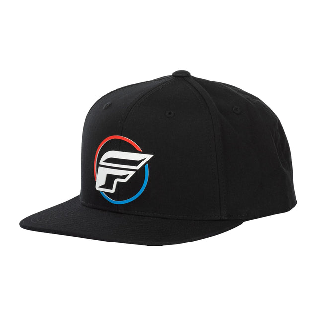 Fly Racing Half-Wing Snapback Hat-Black - 2