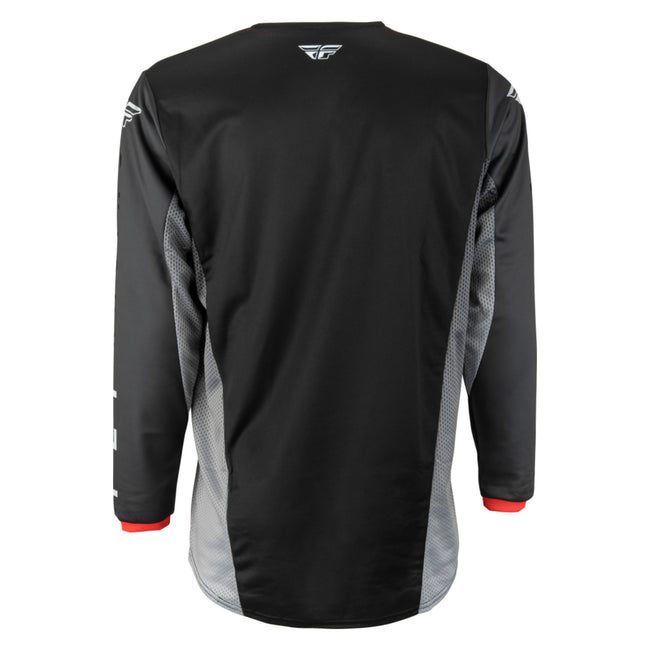Fly Racing Kinetic Kore BMX Race Jersey-Black/Grey - 2