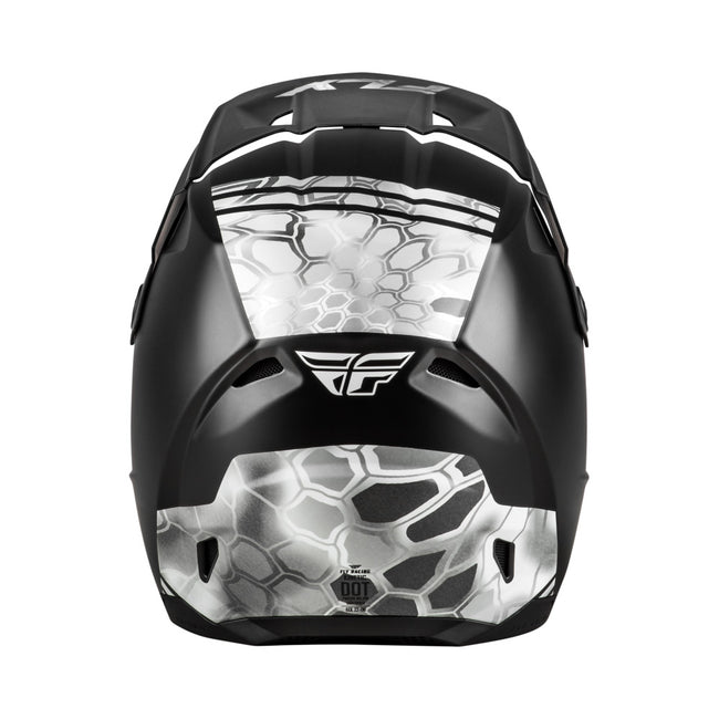 Fly Racing Kinetic Verdict Kryptek BMX Race Helmet-Black/Grey - 4