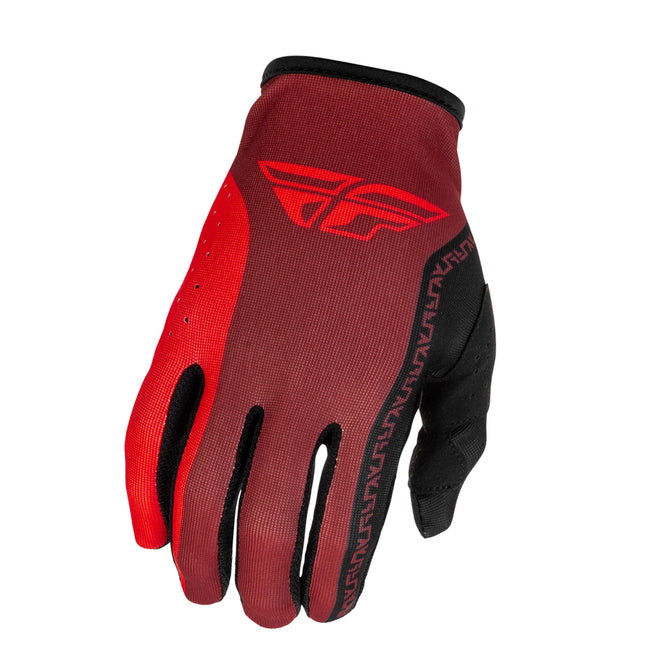 Fly Racing Lite BMX Race Gloves-Black/Red - 1