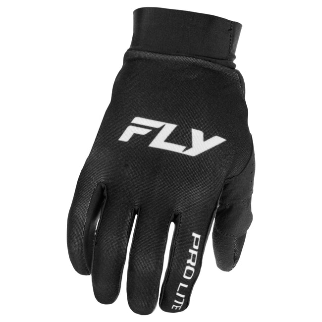 Fly Racing Pro Lite BMX Race Gloves-Black/White - 1