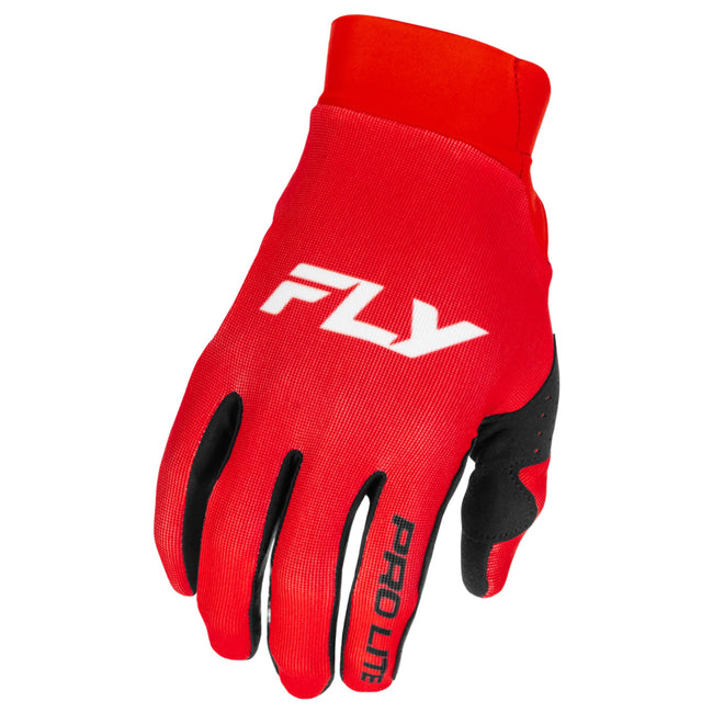 Fly Racing Pro Lite BMX Race Gloves-Red/White - 1