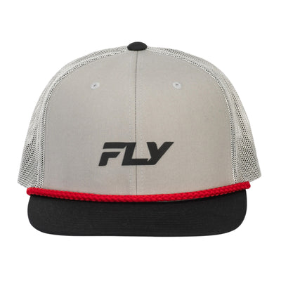 Fly Racing Trucker Snapback Hat-Grey