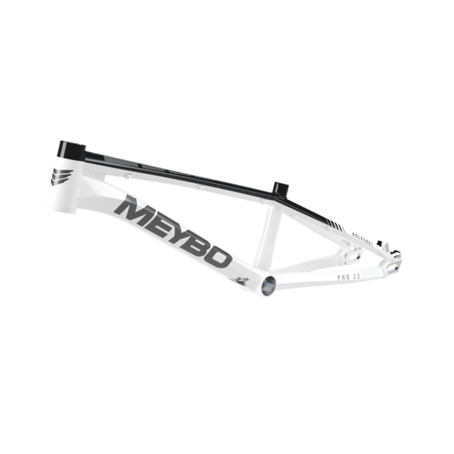 Meybo Holeshot Alloy BMX Race Frame-White/Black/Grey - 1