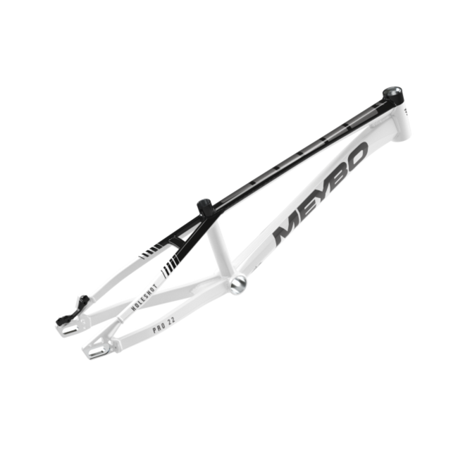 Meybo Holeshot Alloy BMX Race Frame-White/Black/Grey - 2