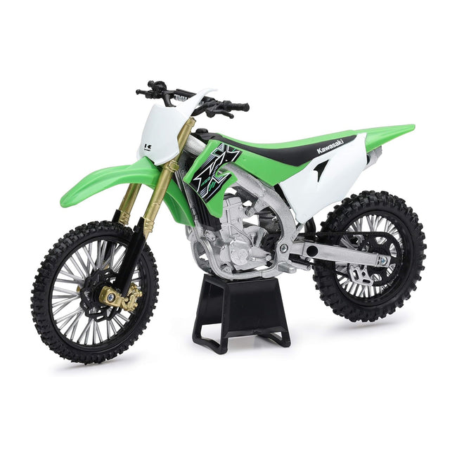 New Ray 1:12 Kawasaki KX 450F Die-Cast Motorcycle-Green - 1