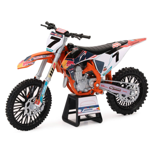 New Ray 1:12 Red Bull KTM 450SX-F Die-Cast Motorcycle-Aaron Plessinger #7 - 1