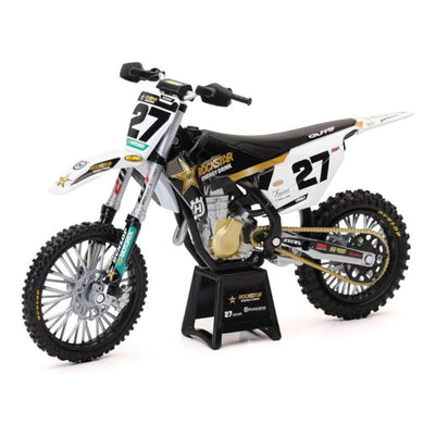 New Ray 1:12 Rockstar Husqvarna Team FC450 Die-Cast Motorcycle-Malcom Stewart #27