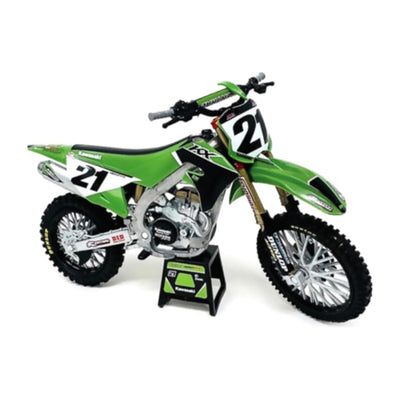 New Ray 1:6 Kawasaki Factory Team KX450SR Die-Cast Motorcycle-Jason Anderson #21