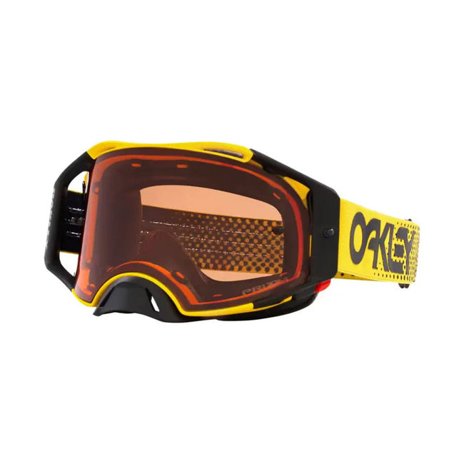 Oakley Airbrake MX Goggles-Moto Yellow With Prizm Bronze Iridium Lens - 1