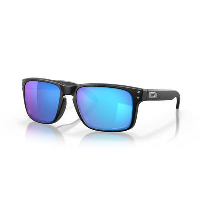 Oakley Holbrook Sunglasses-Matte Black With Prizm Sapphire Polarized Lens