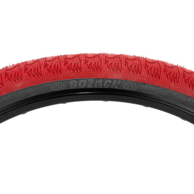 SE Bikes Bozack BMX Tire-Wire-24x2.40"-Red/Black