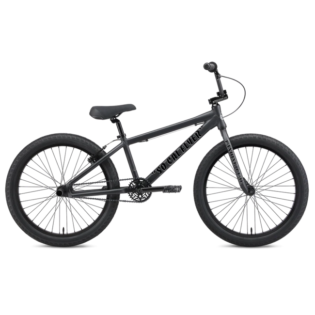 SE Bikes So Cal Flyer 24&quot; BMX Freestyle Bike-Matte Black - 1