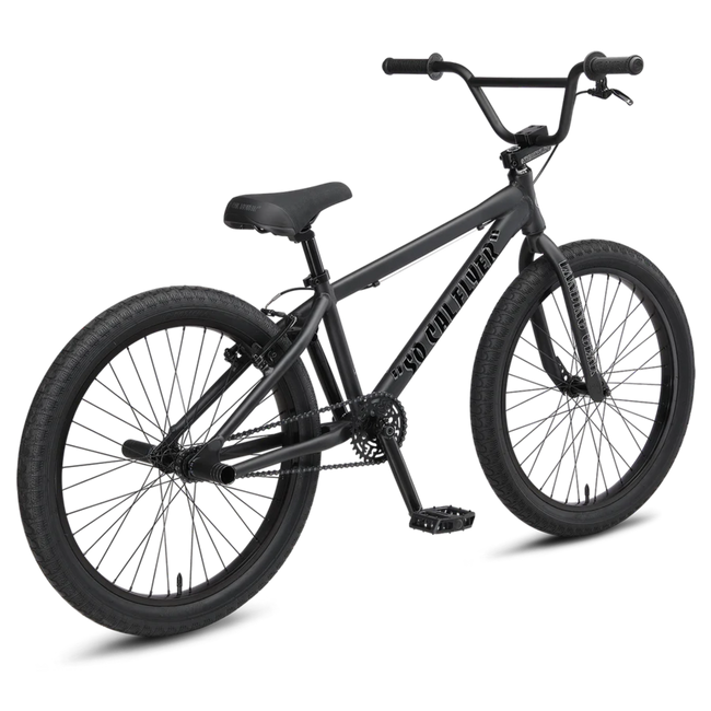 SE Bikes So Cal Flyer 24&quot; BMX Freestyle Bike-Matte Black - 3