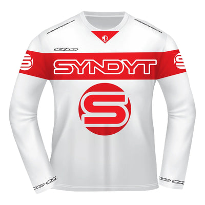 Syndyt BMX Race Jersey-White/Red