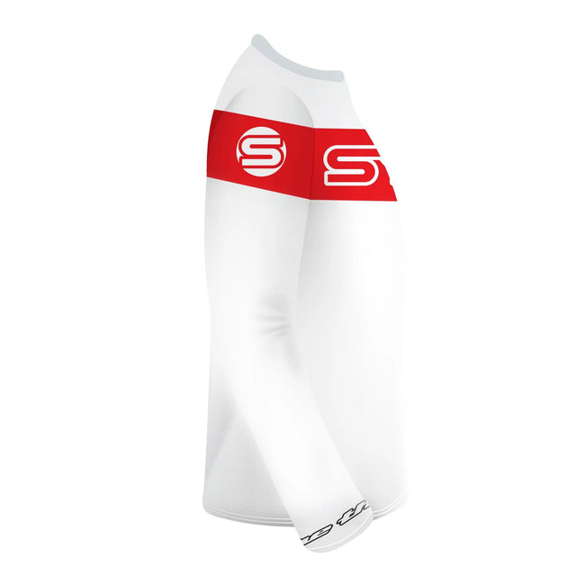 Syndyt BMX Race Jersey-White/Red - 4