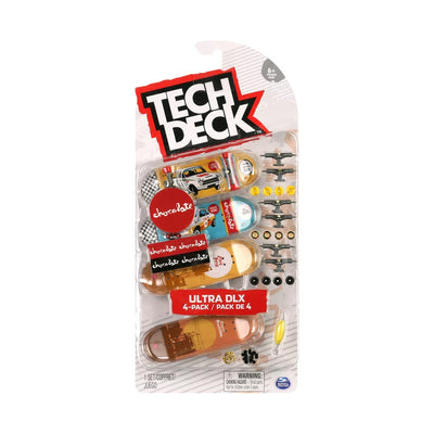 Tech Deck Ultra DLX Fingerboard 4 Pack-Chocolate