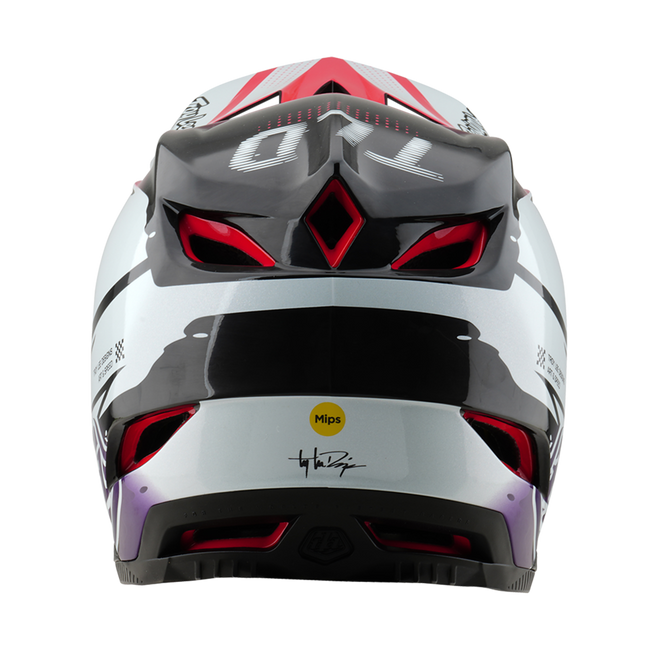 Troy Lee Designs D4 Carbon MIPS BMX Race Helmet-Drip White - 4