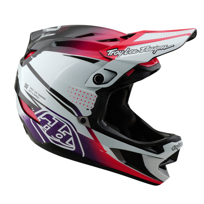 Troy Lee Designs D4 Carbon MIPS BMX Race Helmet-Drip White - 7