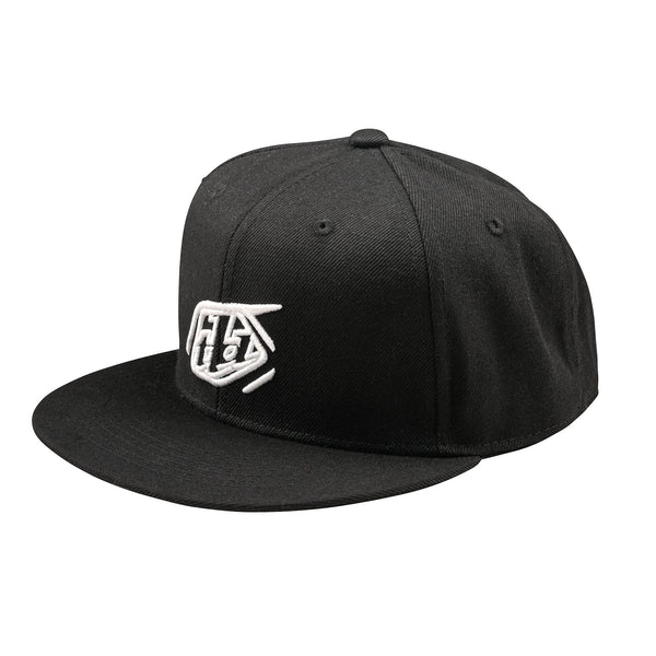 Troy Lee Designs Flat Bill Snapback Hat-OSFM-Badge Black - 1