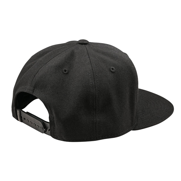 Troy Lee Designs Flat Bill Snapback Hat-OSFM-Badge Black - 2