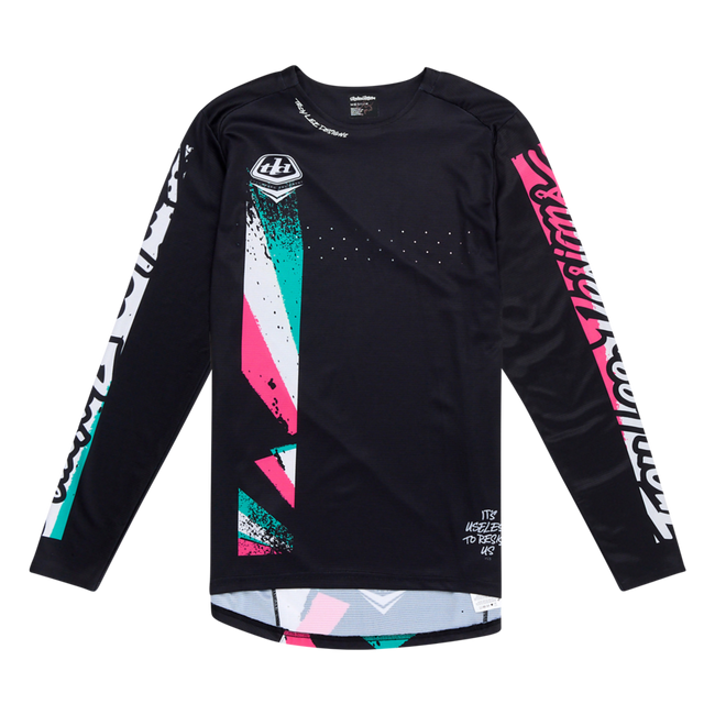 Troy Lee Designs Sprint BMX Race Jersey-Full Pull Black - 1