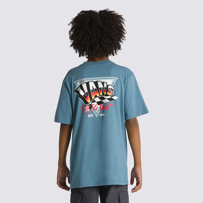 Vans Hole Shot Youth T-Shirt-Bluestone - 5