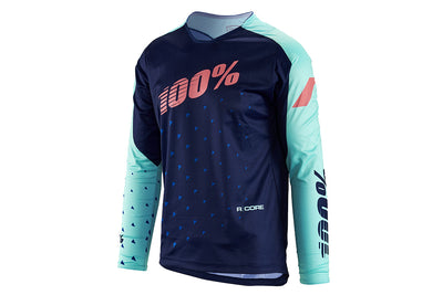 100% R-Core DH BMX Race Jersey-Navy