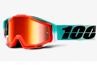 100% Racecraft Goggles-Cubica-Mirror Red Lens