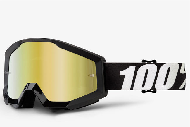 100% Strata Goggles-Outlaw-Mirror Gold Lens - 1