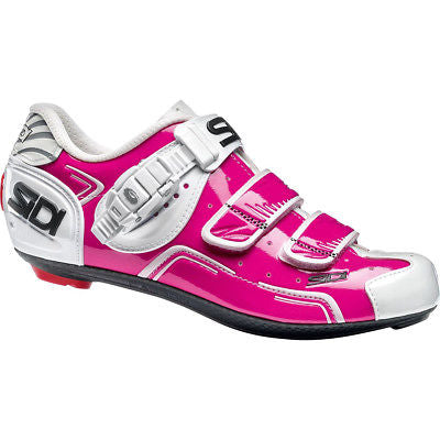 Sidi Trace Womens Clipless Shoes - Fuchsia/ White