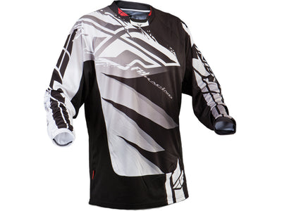 Fly Racing 2013 Kinetic Inversion BMX Race Jersey-Black/White