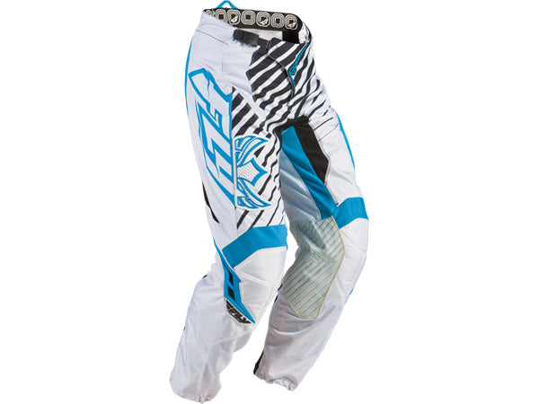 Fly Racing 2013 Kinetic RS Race Pants-Blue/White - 1