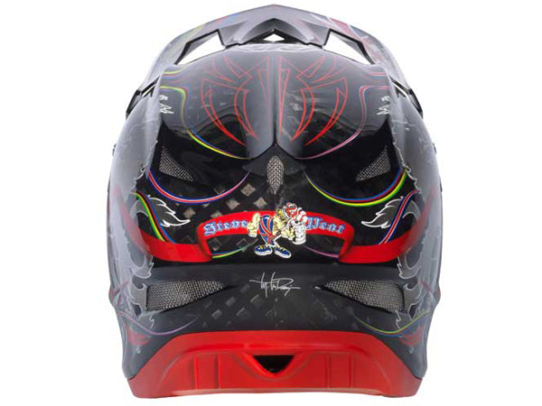 Troy Lee 2013 D3 Carbon Helmet-Peat &quot;World Champ&quot; Red - 3