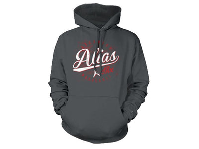 Alias Throwback Hoodie-Charcoal