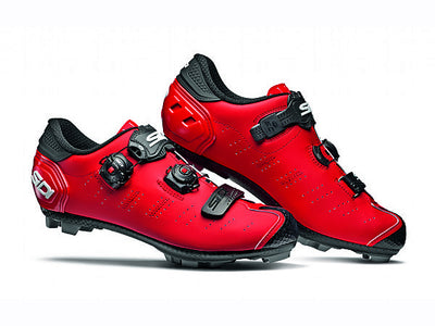 Sidi Dragon 5 Clipless Shoes-Red/Black