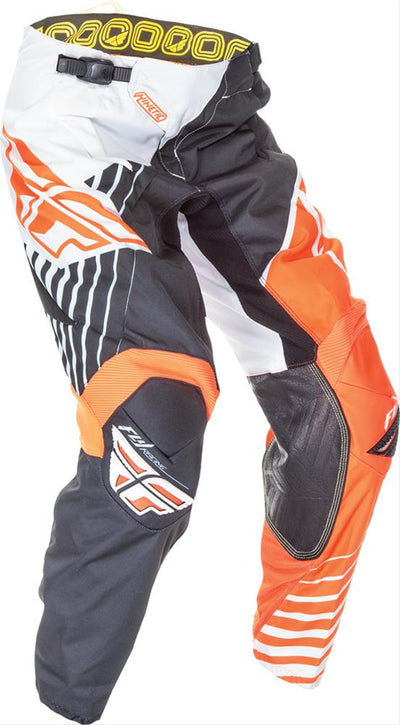 Fly Racing Kinetic Vector Race Pants-Flo Orange/White/Black