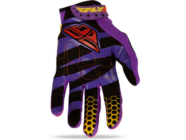 Fly Racing 2015 F-16 Gloves-Wild (Pur/Yel/Blk) - 2
