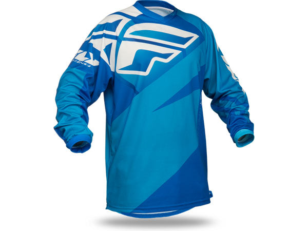 Fly Racing 2015 F-16 BMX Race Jersey-Blue/Light Blue - 1