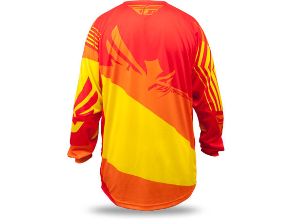 Fly Racing 2014 Kinetic Blocks BMX Race Jersey-Red/Yellow - 2