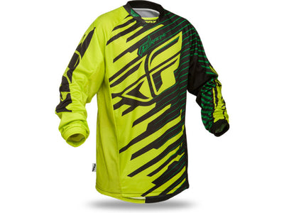 Fly Racing 2014 Kinetic Shock BMX Race Jersey-Green/Black