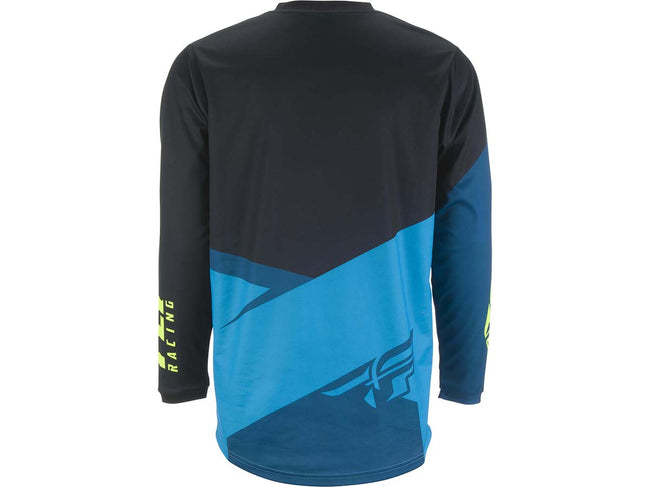 Fly Racing 2019 F-16 BMX Race Jersey-Blue/Black/Hi-Vis - 2