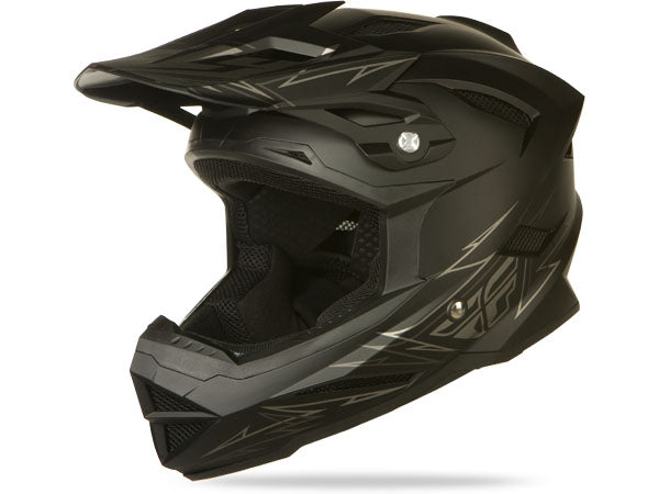 Fly Racing Default Helmet-Matte Black - 1