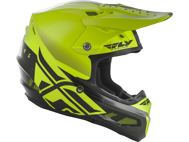 FLY RACING 2019 F2 Carbon MIPS Shield Helmet-Hi-Vis/Black - 6