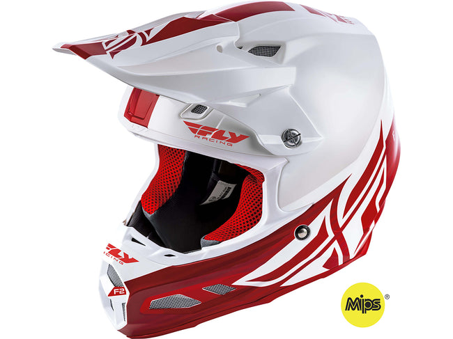 FLY RACING 2019 F2 Carbon MIPS Shield Helmet-Hi-Vis/Black - 1