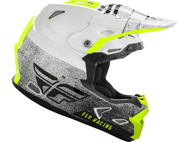 FLY RACING 2019 Toxin MIPS Embargo Helmet-White/Black - 2
