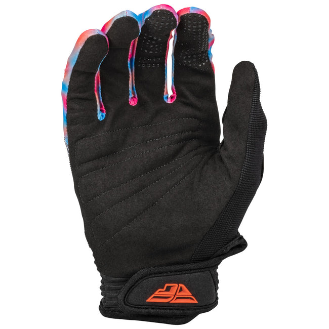 Fly Racing F-16 BMX Race Gloves-Grey/Pink/Blue - 2