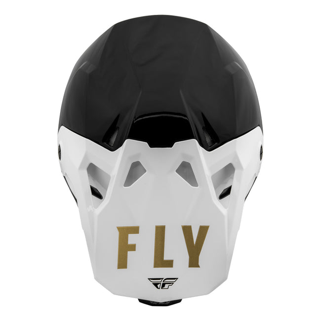 Fly Racing Formula CP Slant BMX Race Helmet-Black/White/Gold - 3