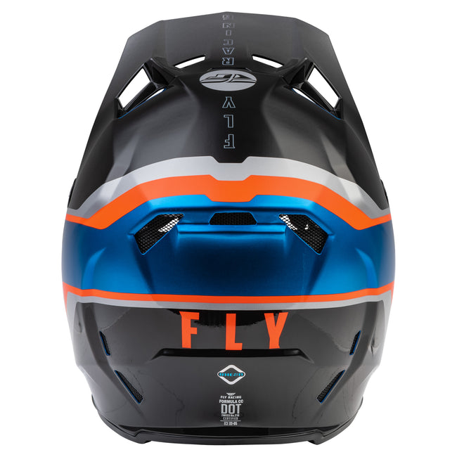 Fly Racing Formula CC Driver BMX Race Helmet-Blue/Orange/Black - 3